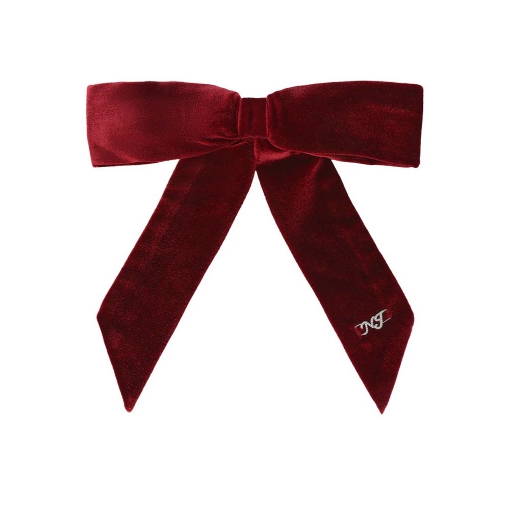 Mia Velvet Bow (Red)